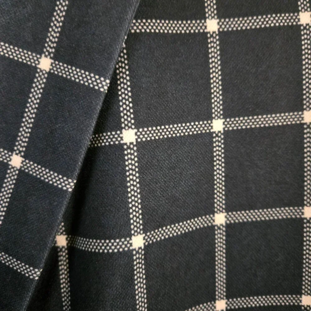Joie NWOT Windowpane Plaid Swing Coat Pockets Button Front Size XL